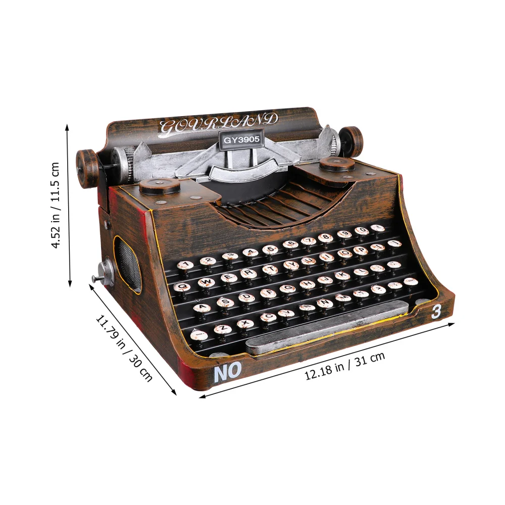 

1Pc Vintage Typewriter Retro Typewriter Typewriter Model Home Decor