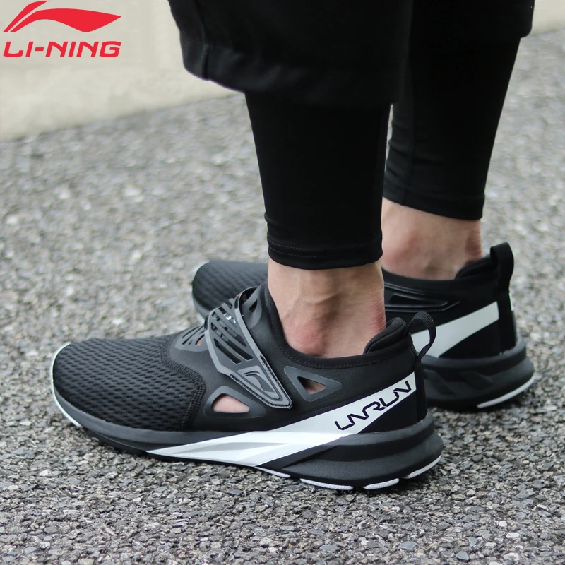 Li Ning/Мужская цветная обувь для пробежки на подушке светильник дышащие кроссовки