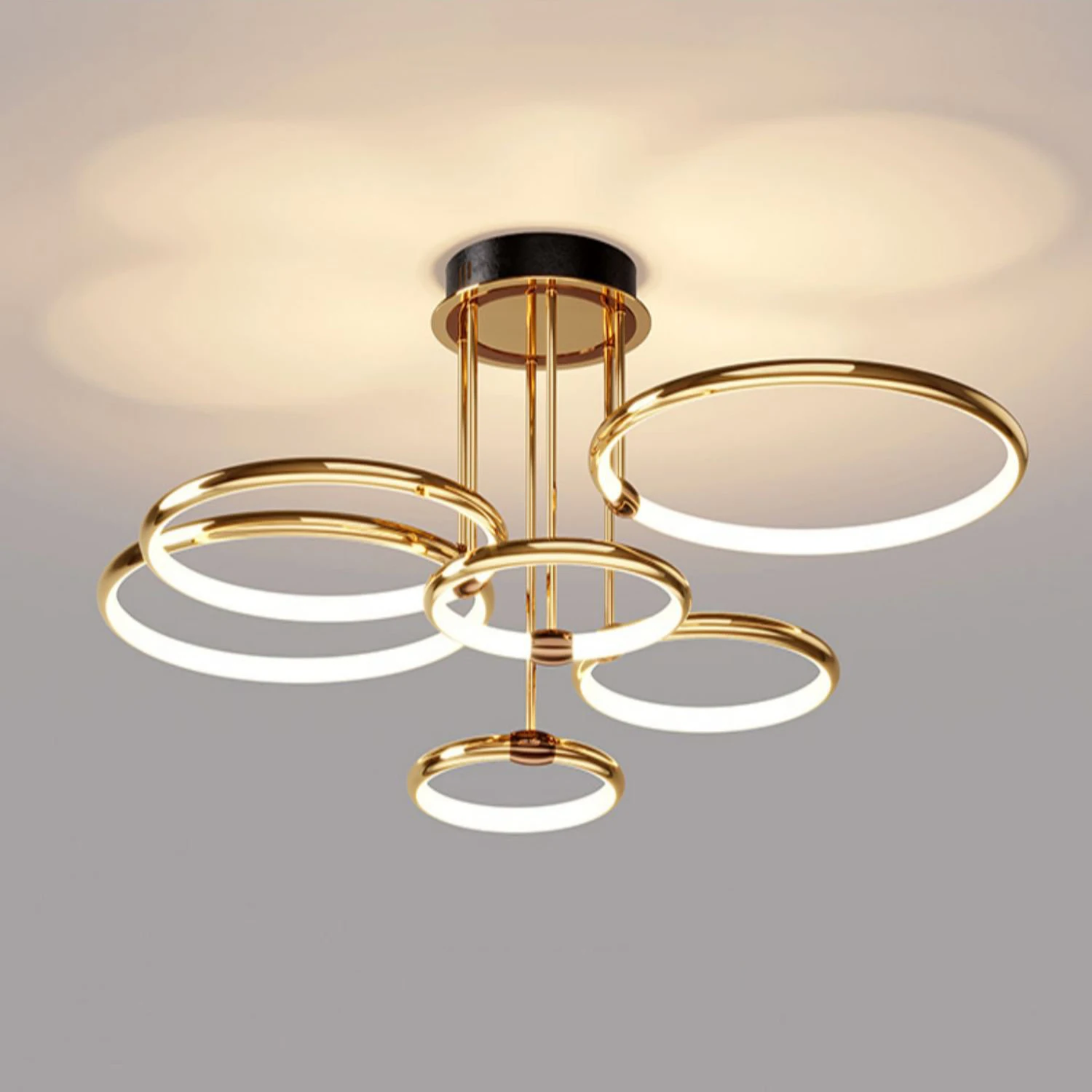 Светодиодная люстра в стиле постмодерн Роскошная лампа лофт для гостиной