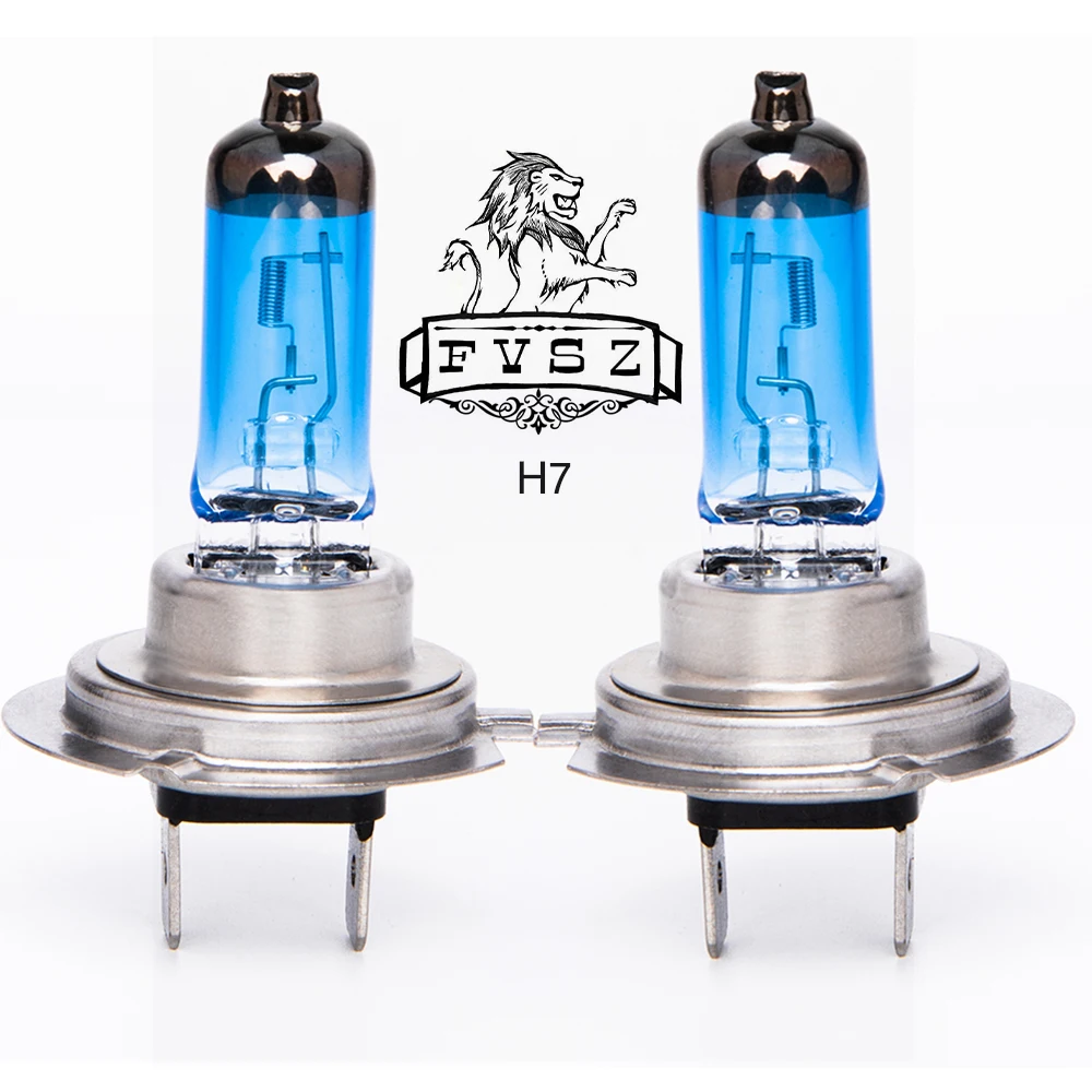 2 шт. H7 12V 100W 6000K автомобильные галогеновые лампы для передних фар Противотуманные