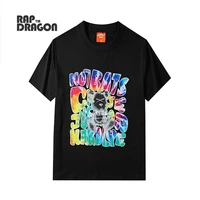 mens streetwear hip hop t shirt harajuku cartoon color letter printed tshirt cotton top 2021 summer couple short sleeves tee
