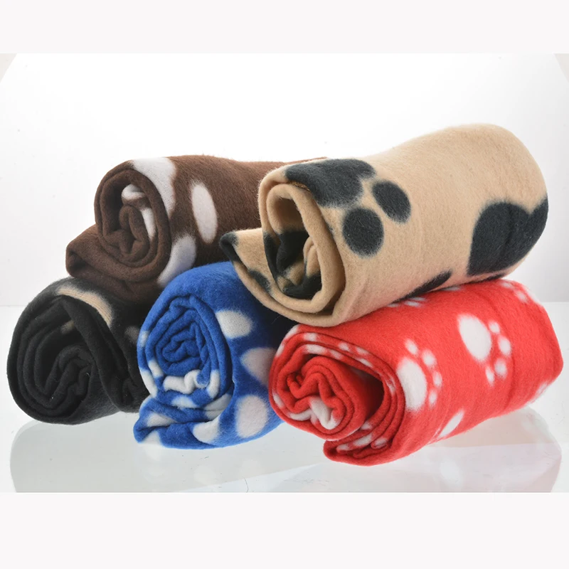 Зимнее теплое флисовое мягкое одеяло для кошек спальный коврик щенков милый
