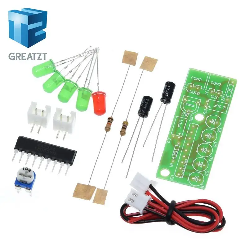 Электронный набор TZT запчасти 5 мм красный зеленый светодиодный уровень