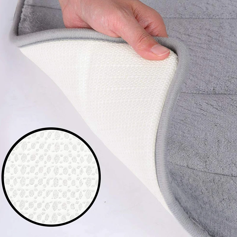 

Memory Foam Soft Bath Mats - Non Slip Absorbent Bathroom Rugs Extra Large Size Runner Long Mat for Kitchen Bathroom Floors 60X16