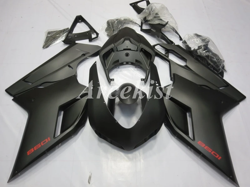 

New ABS Whole Fairings kit Fit for Ducati 848 evo 1098 1198 2007 2008 2009 2010 2011 07 08 09 10 11 Bodywork set black matte