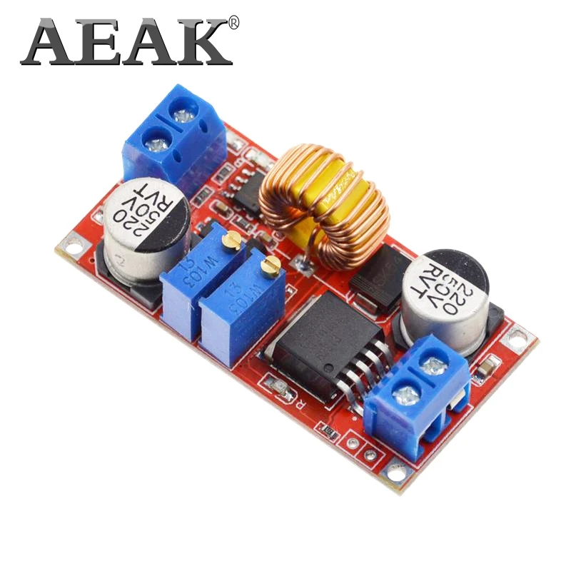 AEAK 5A постоянного тока в DC CC CV литиевая батарея понижающая зарядная плата светодиодный преобразователь питания литиевое зарядное устройство понижающий модуль XL4015