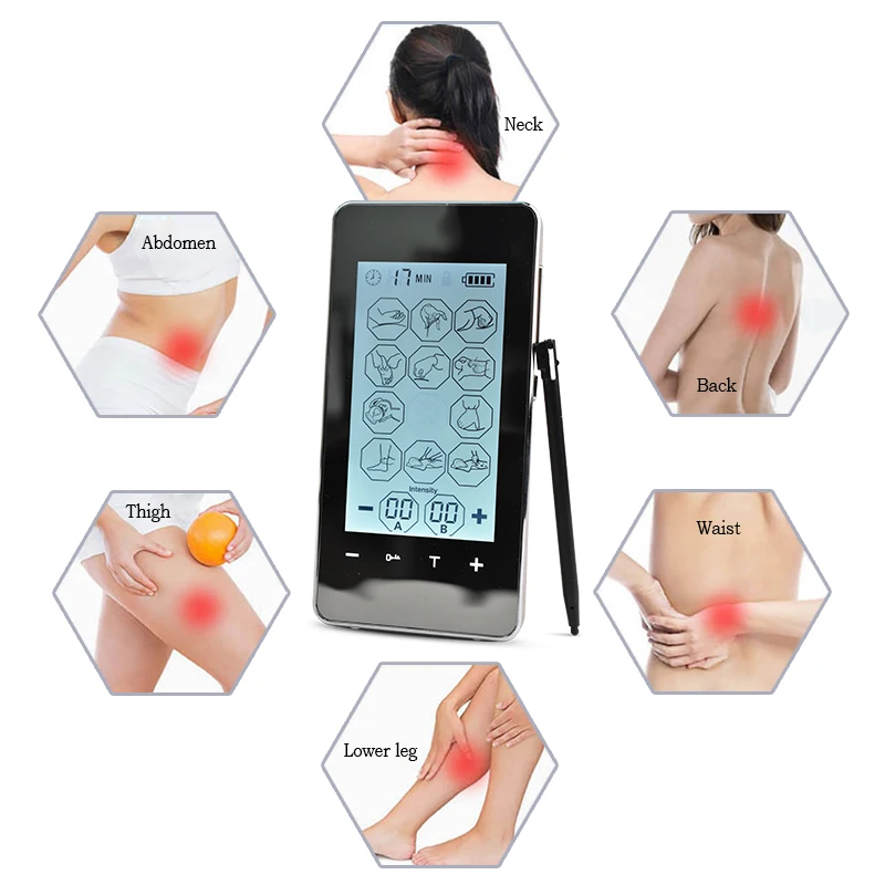 12 Режим мышечный Стимулятор ДЕСЯТКИ электронный блок 2 Выход EMS Акупунктура