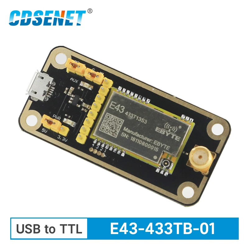 E43-433TB-01 Text kit USB to TTL Test Board For 433MHz Module E43-433T13S3 syn6288 tts sounds speech synthesis module gb2312 gbk big5 unicode code format text sound module board