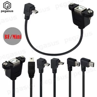 0 5m usb 2 0 b female to mini 5pin male 90 degree elbow up down left right straight usb extension cable