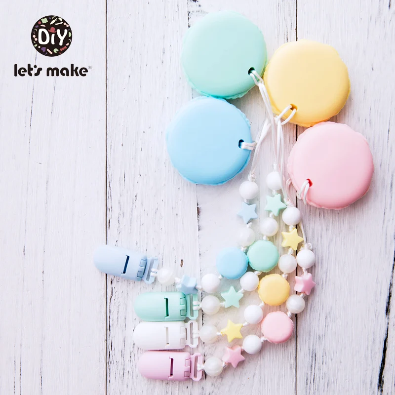 BPA libre silicona dentici&oacute;n alimentos grado peque&ntilde;o Rod dentici&oacute;n DIY collar regalos de la ducha de beb&eacute; animales de dibujos animados beb&eacute; vamos a hacer 1 pc-4