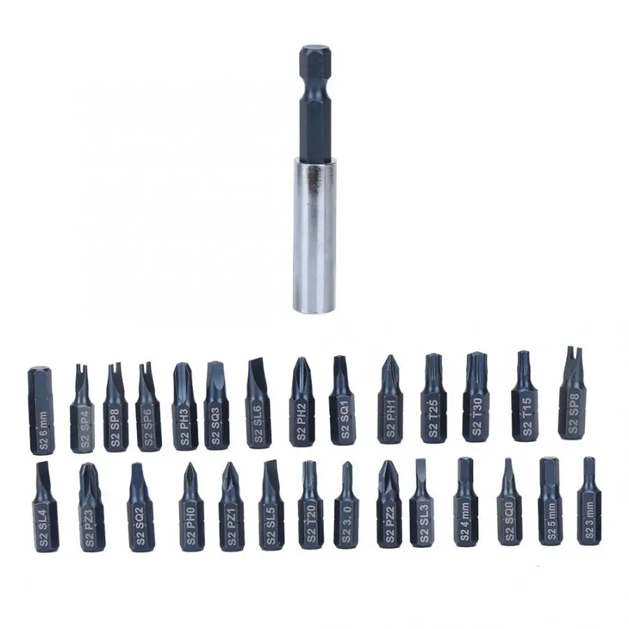 

Screw Driver 29Pcs High Accuracy Magnetic Alloy Steel Screwdriver Bits Set Replacement Kits
