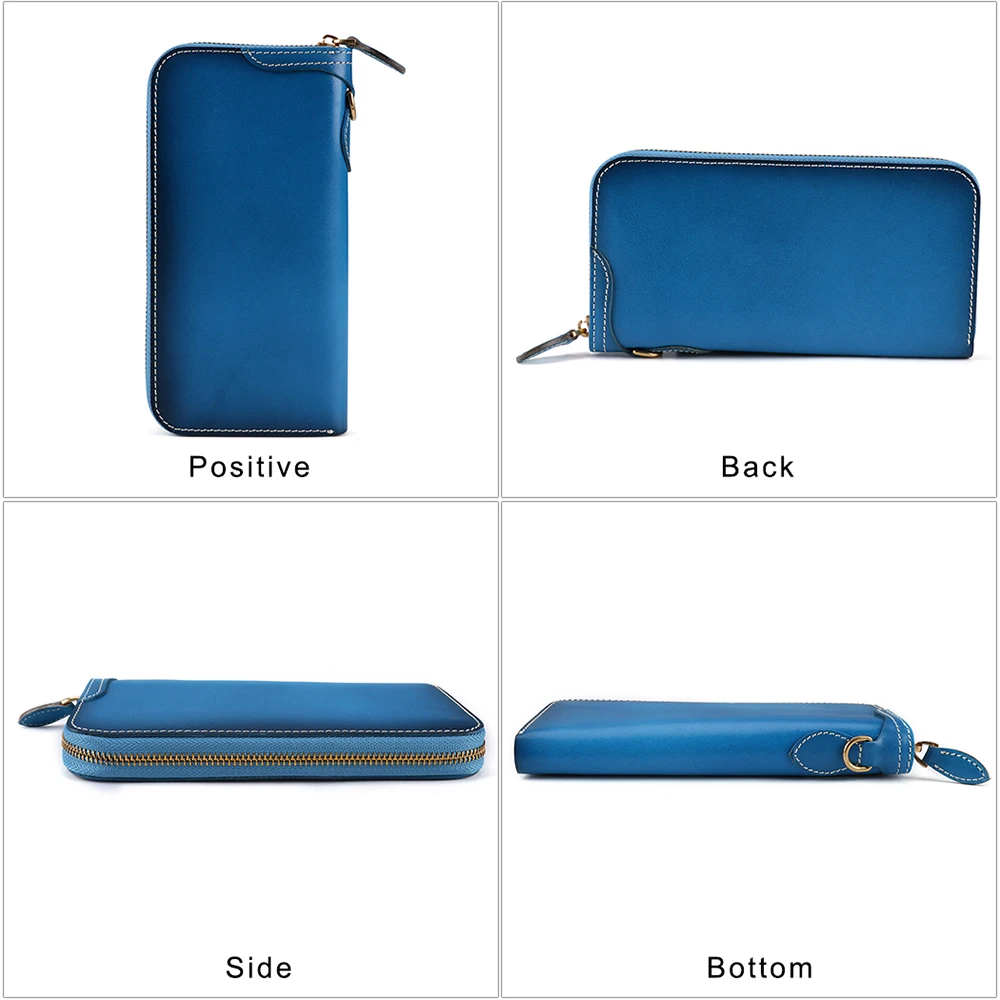 Длинный кошелек JOGUJOS для мужчин и женщин модный бумажник из натуральной кожи