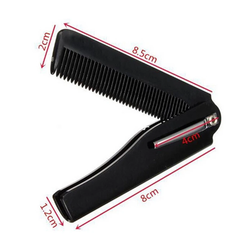

1PC Portable Folding Knife Hair Combs Travel Commercial Plastic Small Comb For Men Special Knife Comb Hair Head Moustache