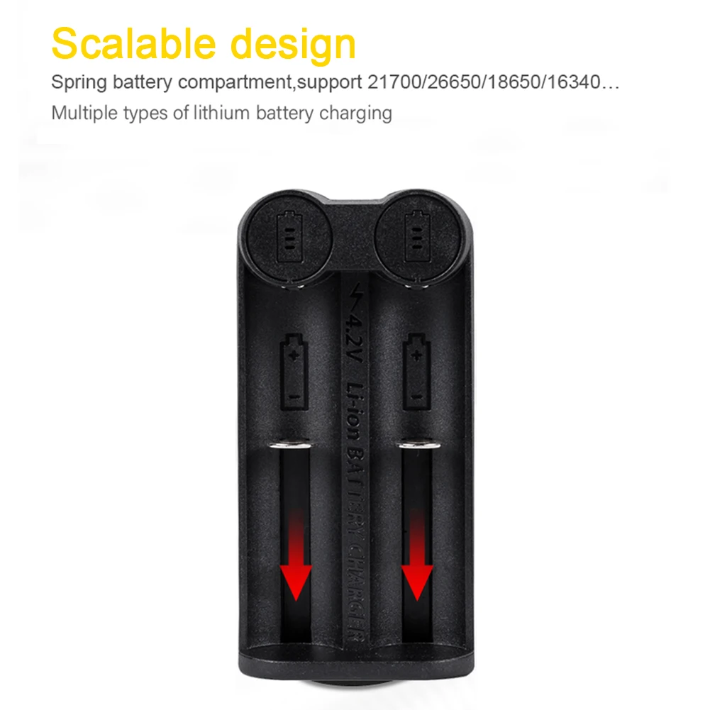 Зарядное устройство с 2 USB-разъемами 18650 26650 18350 32650 21700 26500 в | Электроника