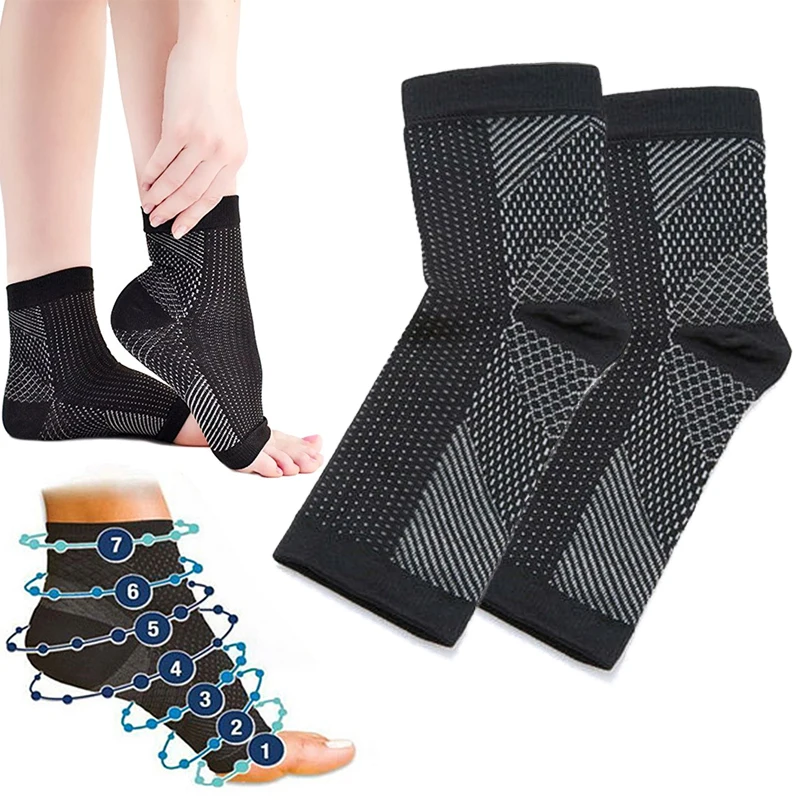 

1 PCS Ankle Foot Elastic Compression Wrap Sleeve Bandage Brace Support Protection Sports Relief Pain Foot Sport Accessories 7