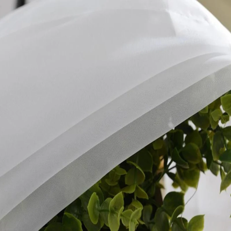 White Tulle Вышитые роскошные шторы в европейском стиле для гостиной зеленая ткань занавеса светомаскировки и прозрачная занавеска s для спальни - Цвет: White Tulle