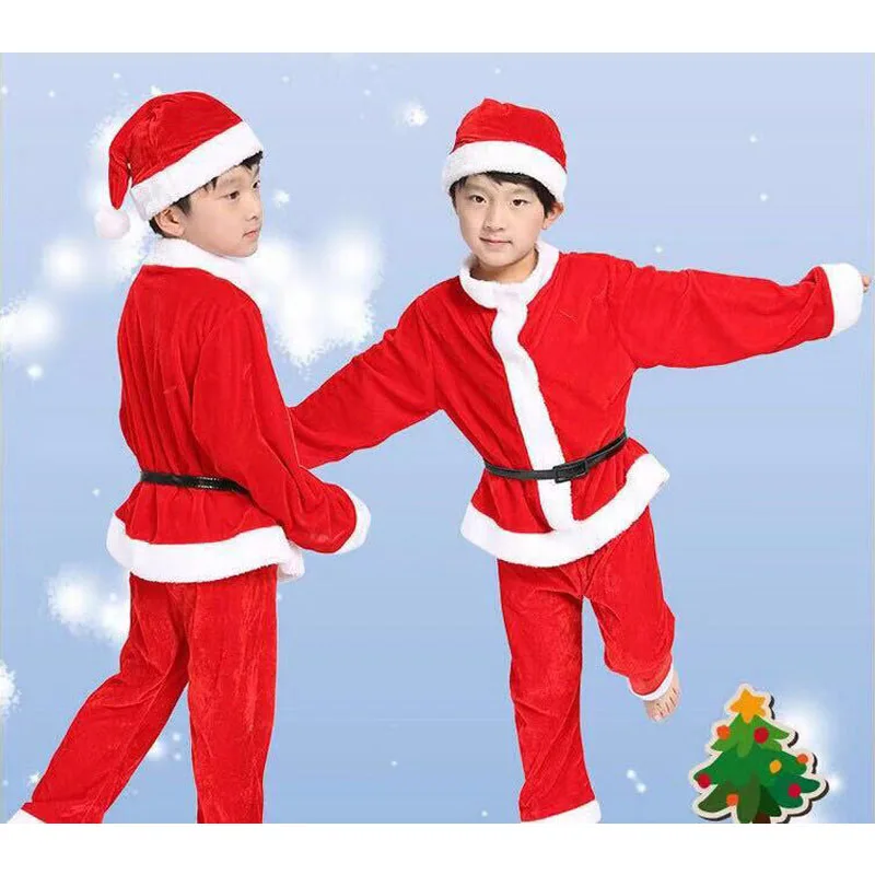 Фото Рождественские костюмы для мальчиков и девочек рождественские детей костюм