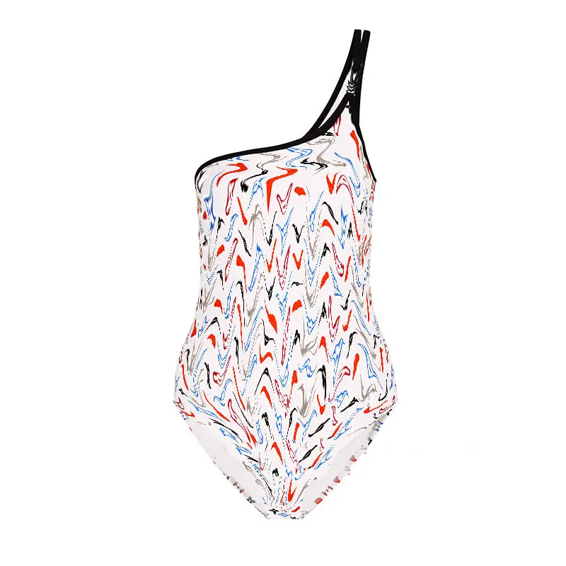 

L6026 Bandage Sexy Bikini One Shoulder Push Up Women Swimwear Biquini High Waist One Piece Swimsuit Beachwear Bathing Suit