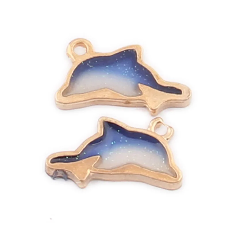 

10pcs Marine life Enamel Charms 5 colors whale Pendants Floatings DIY Jewelry Making Handmade Craft
