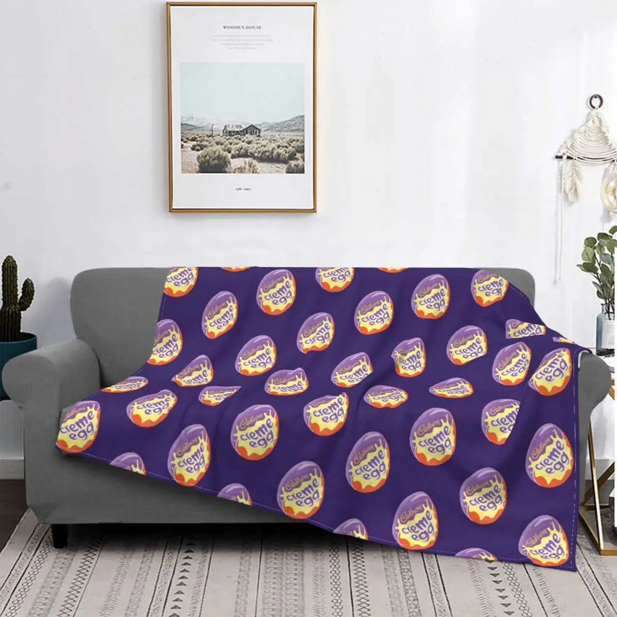 

Cadbury-Manta de huevo Creme, colcha a cuadros para cama, sofa, manta a cuadros, ropa de cama y fundas