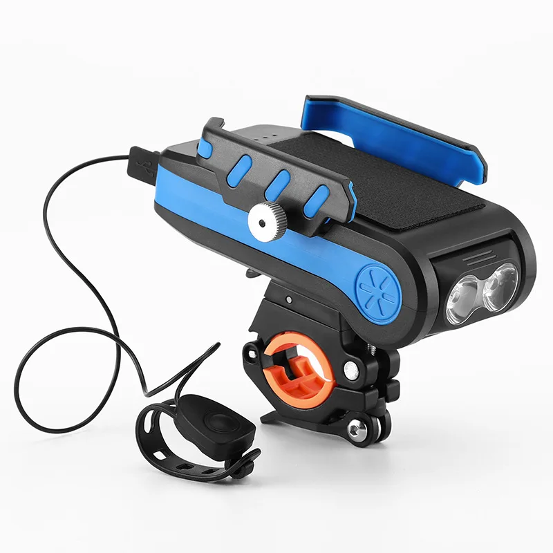 

Bicycle LED Light Multifunctional 4 In 1 Cycling Accessories Rechargeable Bicycle Light with Horn Mountain Bike Thousand Lights