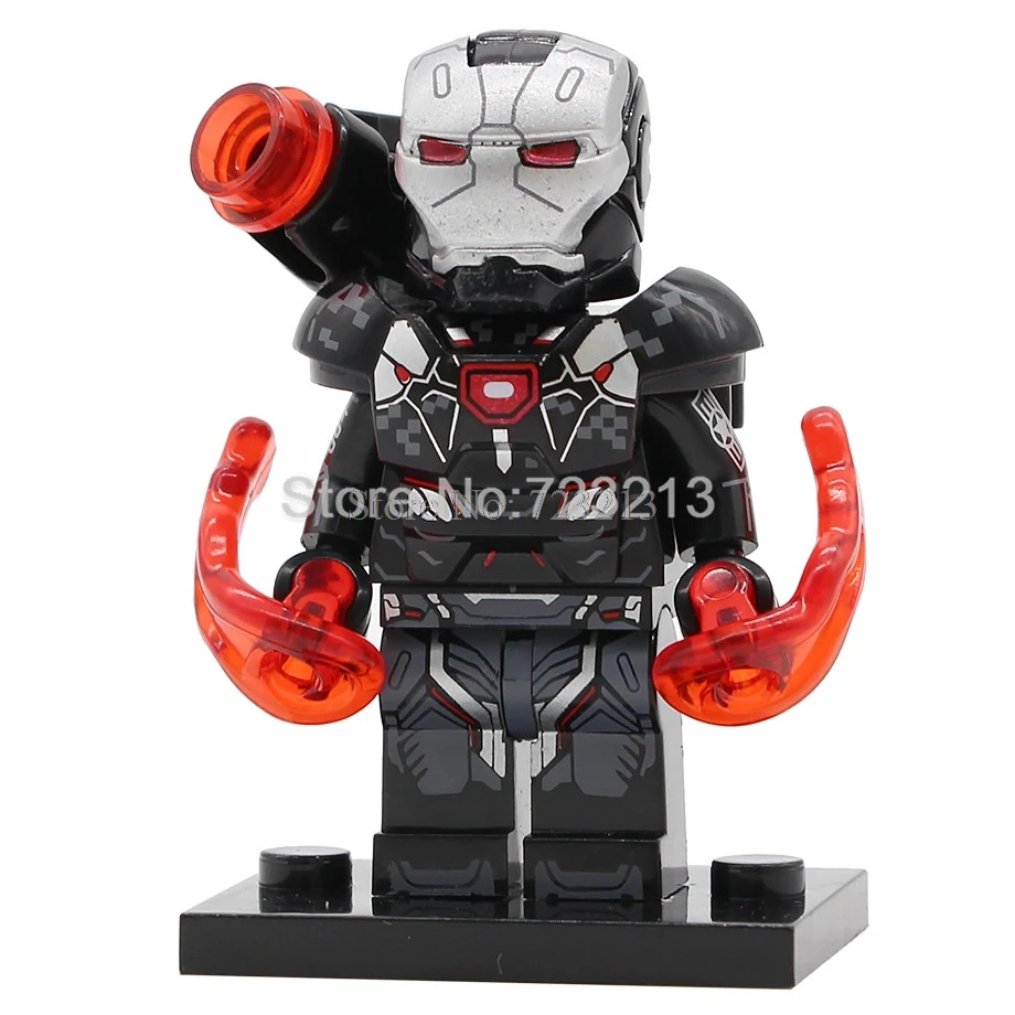 War Machine Одиночные супер герои Мстители танос Коллекционная Фигурка Starhawk Ayo Vision Okoye Kraglin строительные блоки наборы модели кирпичные игрушки - Цвет: War Machine