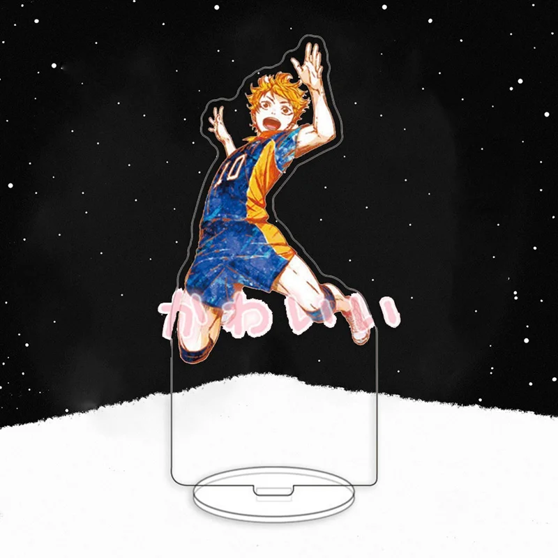 1 шт. новая модель Haikyuu Hinata Kageyama Tsukishima Sugawara семейная держатель пластины Топпер