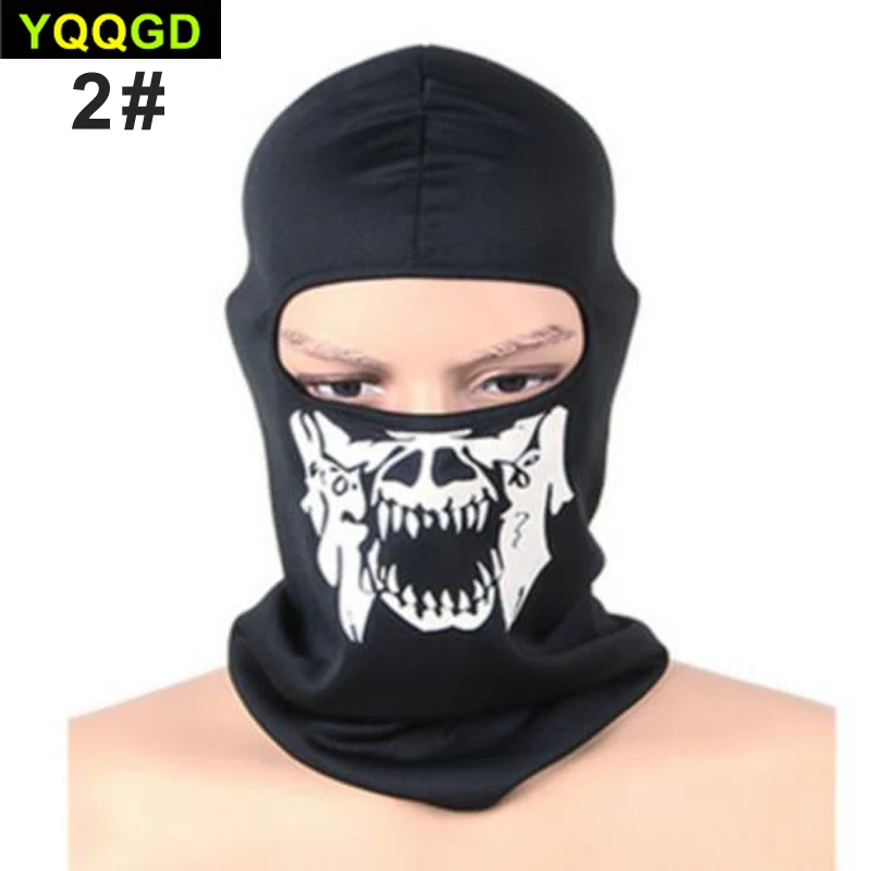 1 шт. черная Балаклава маска с черепом для косплея вечерние Хэллоуина мотоцикла