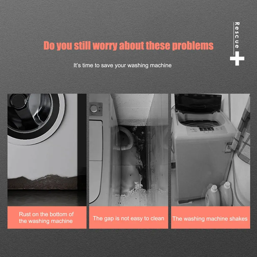 

Washing Machine Base Bracket Movable And Adjustable Refrigerator Base 25 Tube 4 Feet 4 Single Wheel With Brake