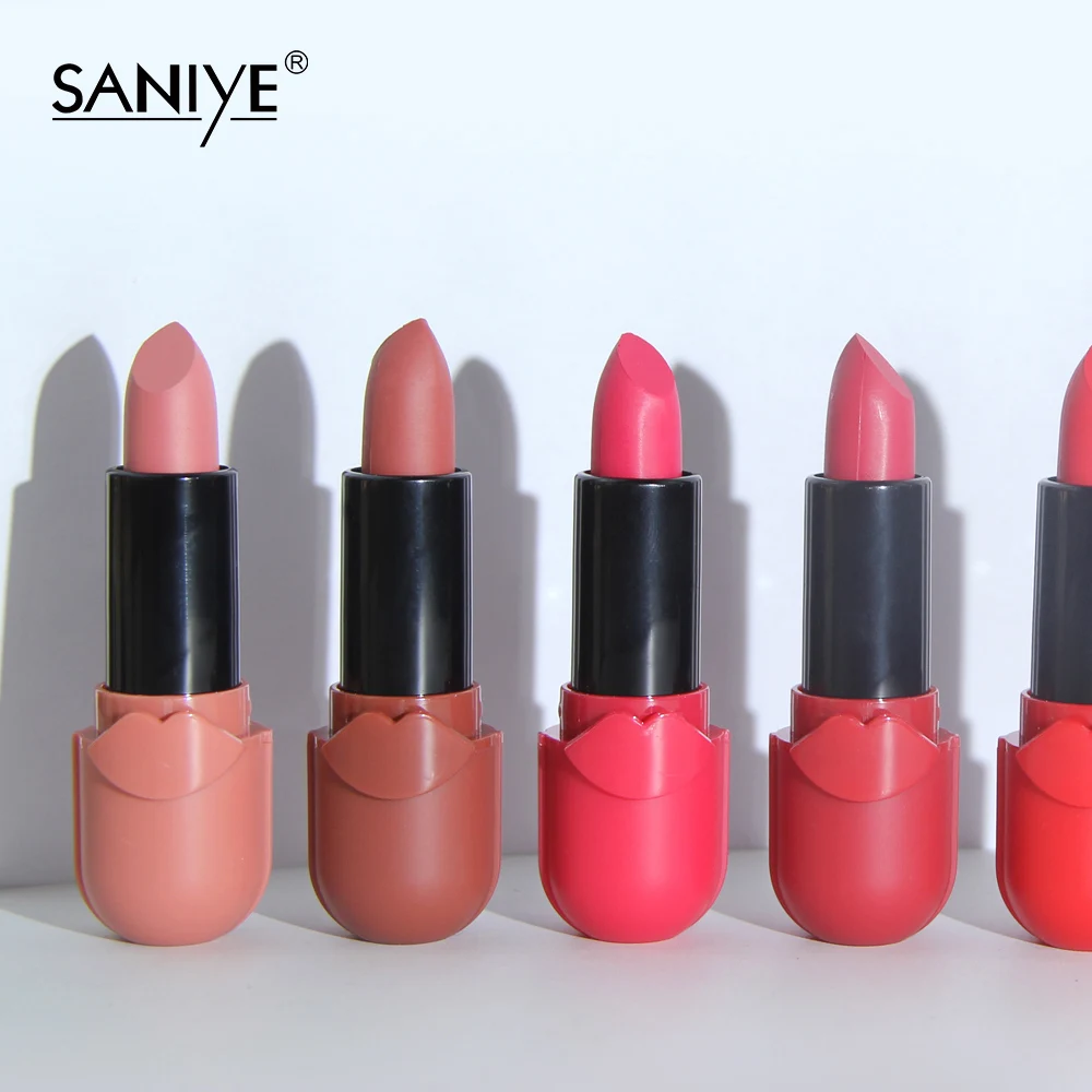Матовая водостойкая губная помада SANIYE стойкая для макияжа 8 цветов легко носить