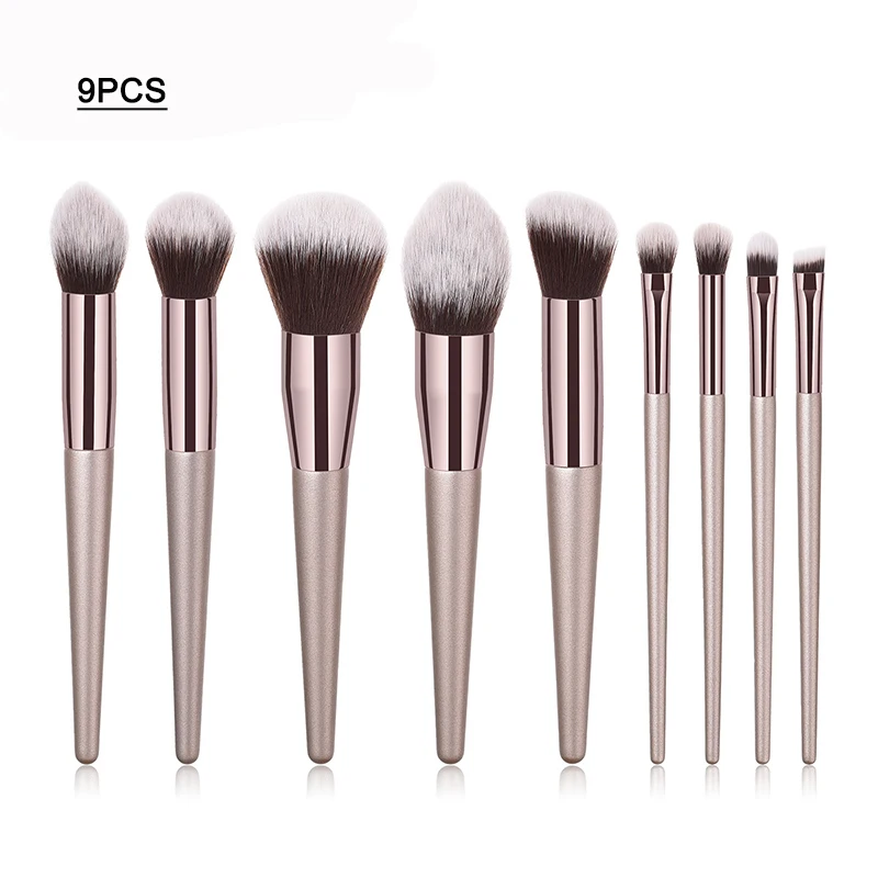 9pcs Brush SinSo, новинка, набор кистей для макияжа, 4-12 шт., высокое качество, кисти для макияжа, инструменты для нанесения основы, пудры, теней, бровей, набор косметических кистей - Handle Color: 9pcs Brush