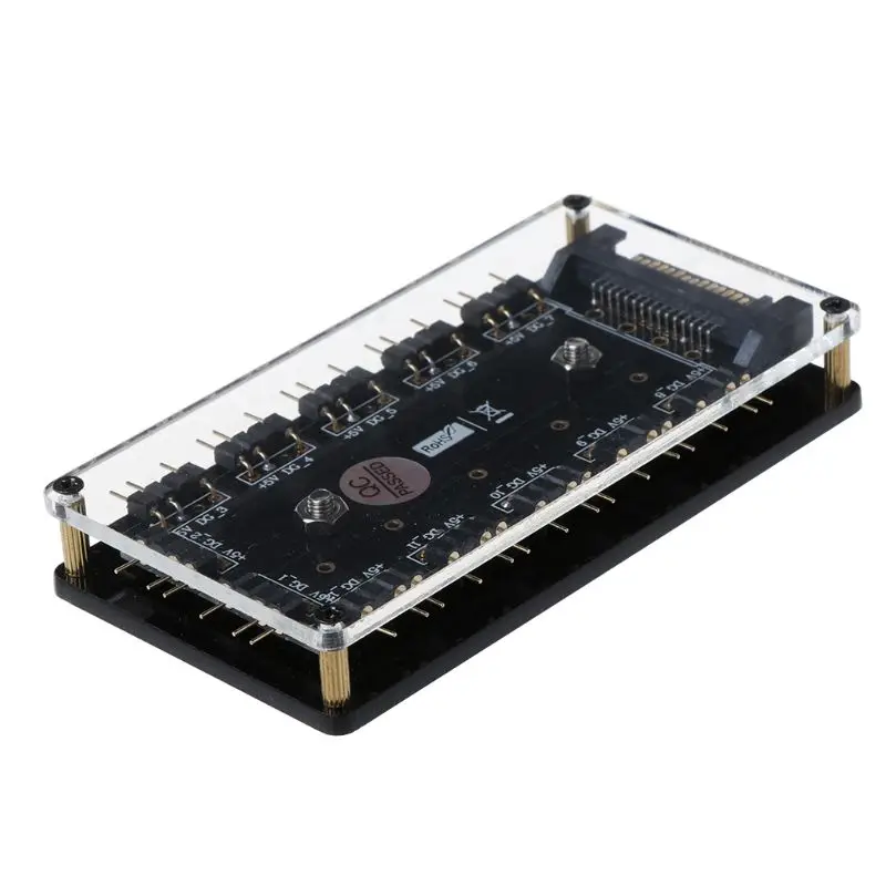 Светодиодный разветвитель RGB 12 каналов 5 В С PMMA чехлом и магнитным