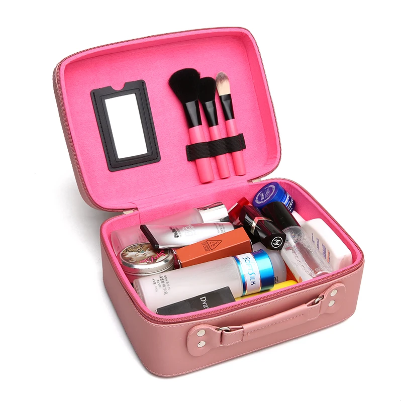 Корейская сумка для макияжа с медведем портативная большая емкость коробка