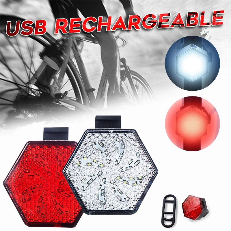 

Cycling Warning Light USB Charging LED Bicycle Mini Emergency Safety Road Flare Flashing Ride Bike Accessories Bike Light