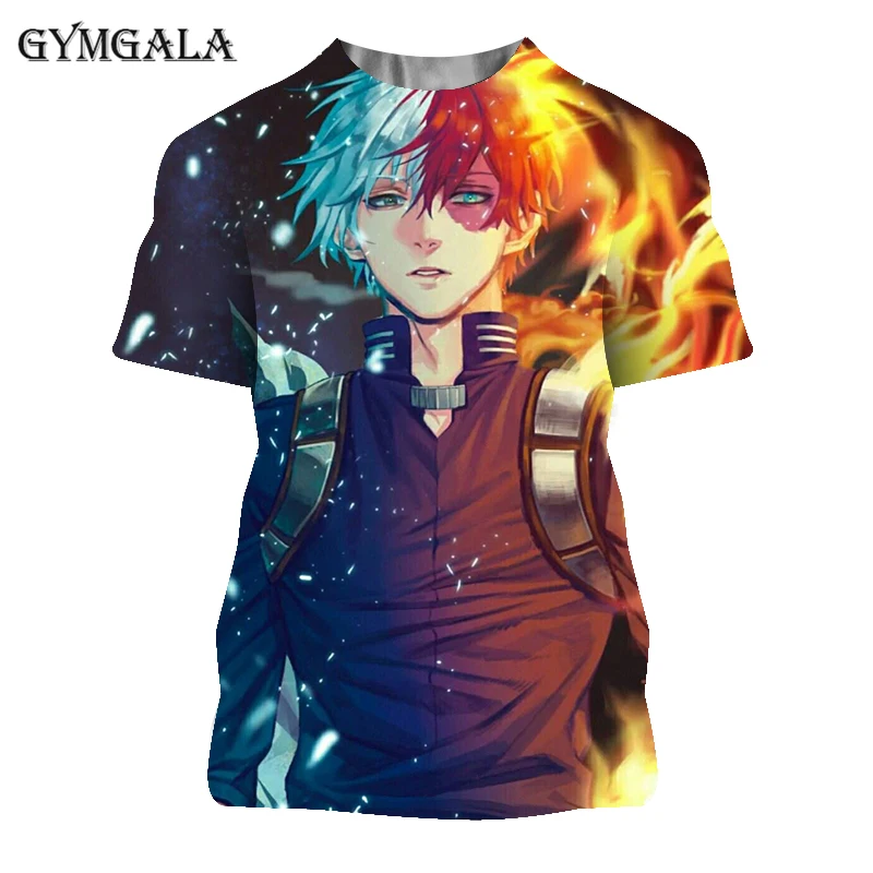 

anime boku no hero academia cute cartoon print Men t-shirt my hero academia school fun costume Harajuku japan casual tops tee