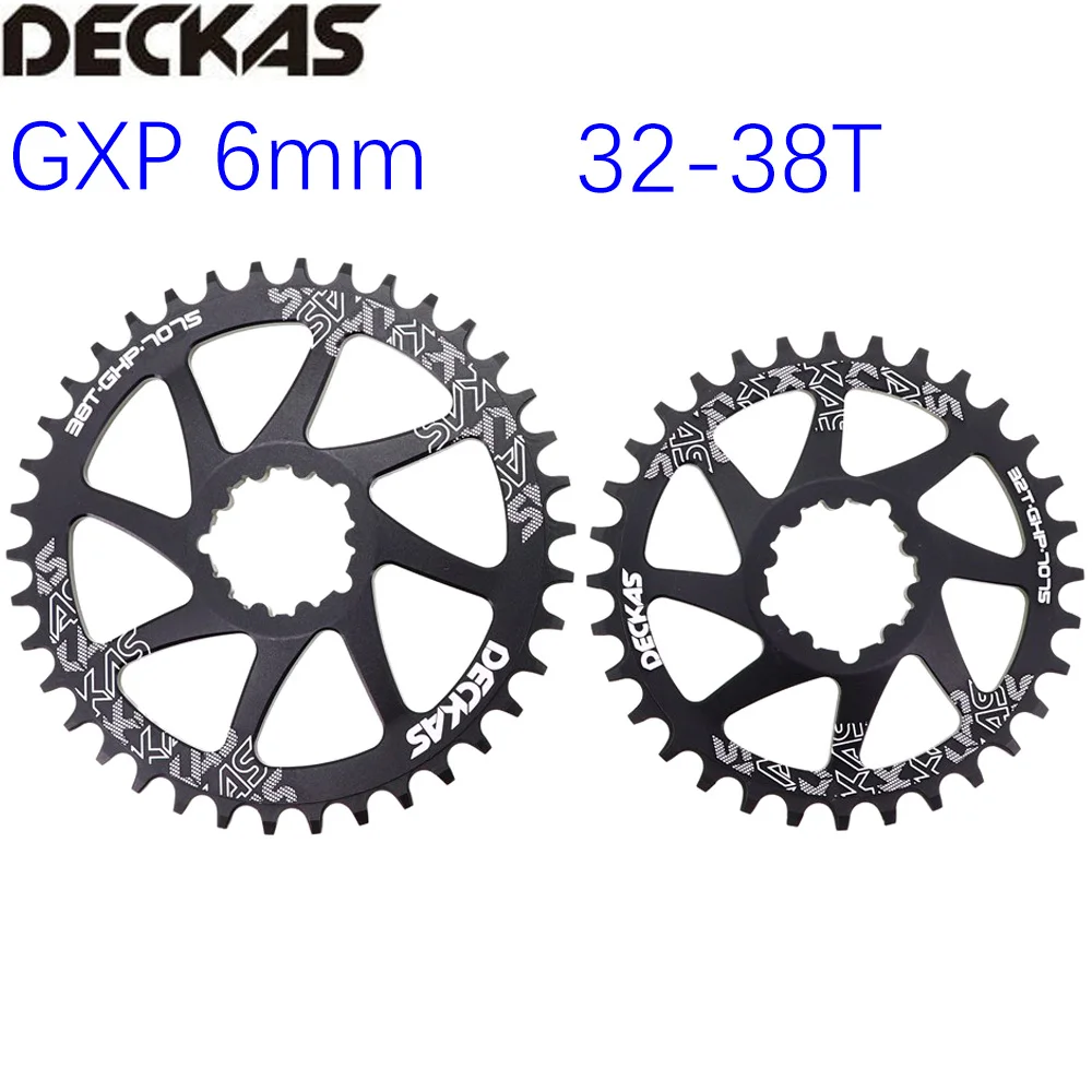 

Звездочка Deckas с прямым креплением, круглая 6 мм офсетная для Sram GXP XX1 Eagle X01 X1 X0 X9 32T 34T 36 38, для горного и шоссейного велосипеда 6 мм