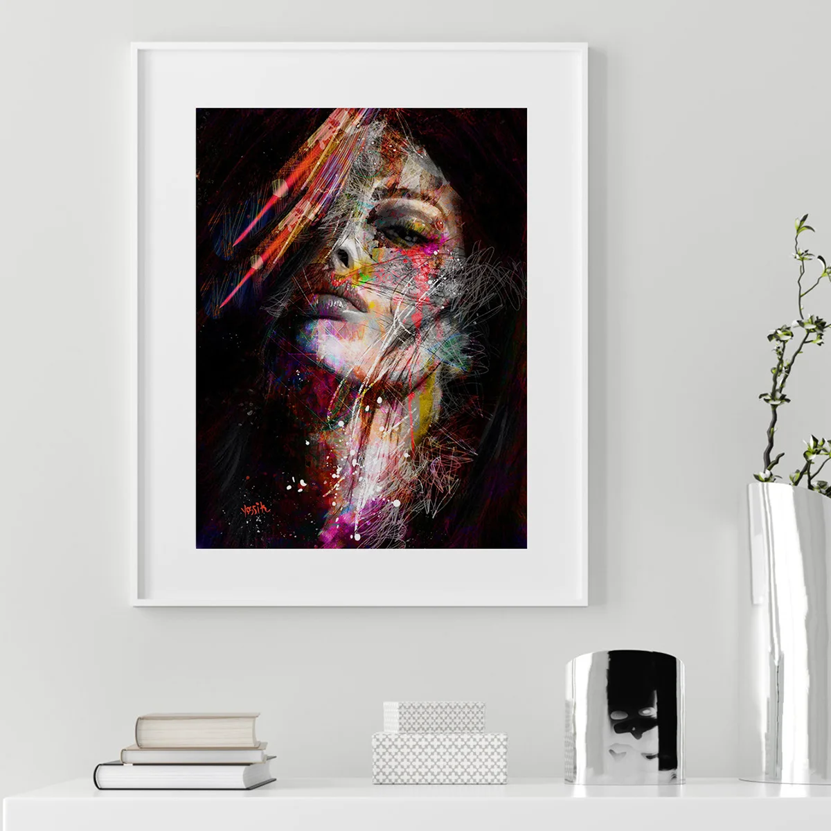 

Abstract Graffiti Art Woman Face Canvas Painting Colorful Posters and Prints Street Wall Art Pictures for Living Room Home Decor