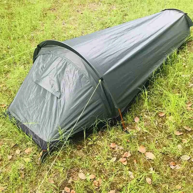 

Палатка-спальный мешок для кемпинга, легкая палатка для одного человека, защита от комаров