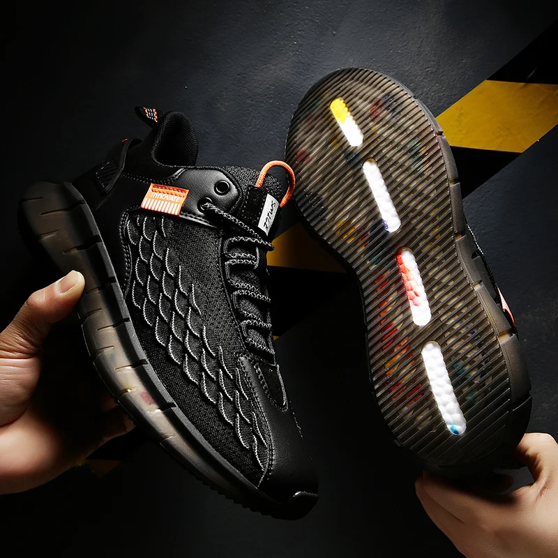 

Breathable Safety Shoes Breathable Sneakers Shoes Men Men's Comfort Running Mens Air Mesh Casual Fashion Light