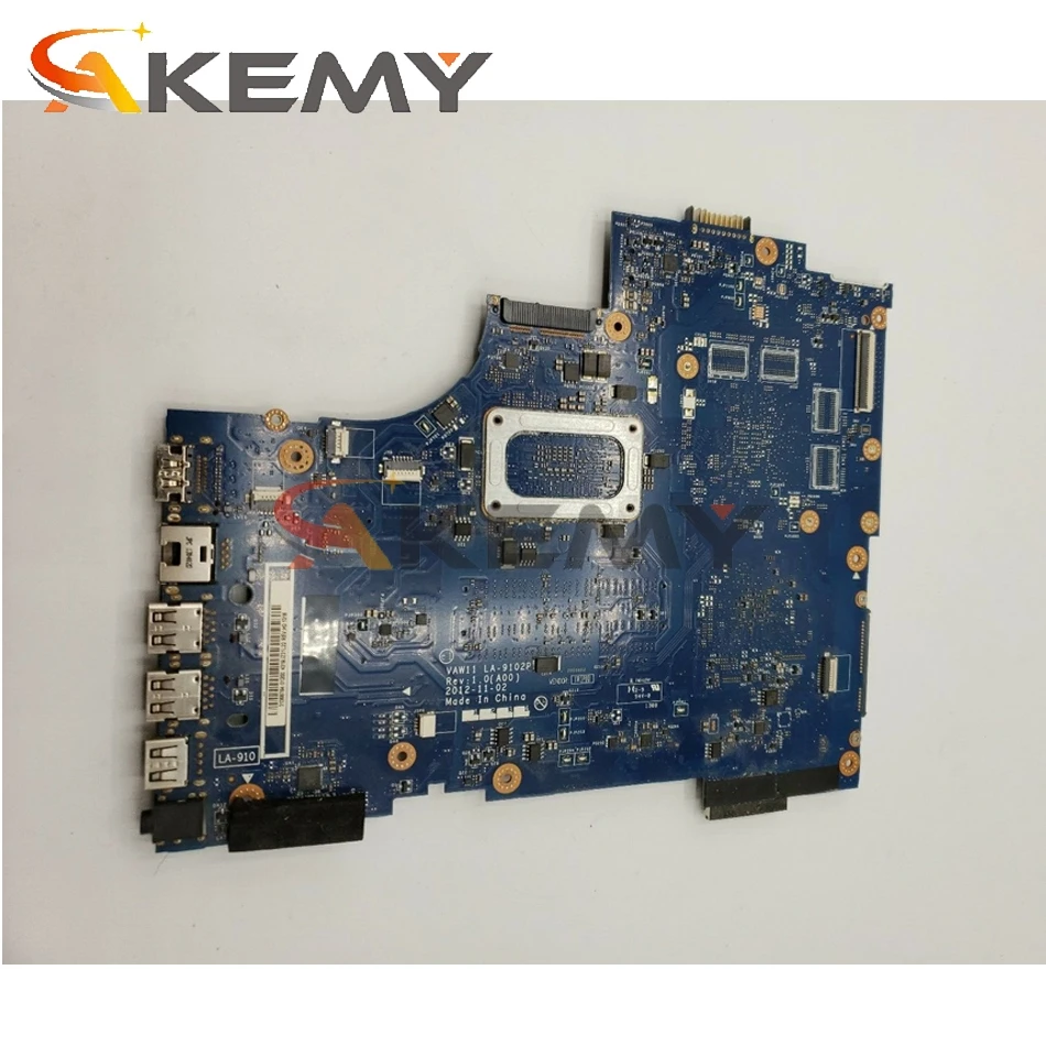Akemy 0kcfdn kcfdn for ins17R 5721 3721 Laptop Motherboard VAW11 LA-9102P 2127U DDR3 tested | Компьютеры и офис