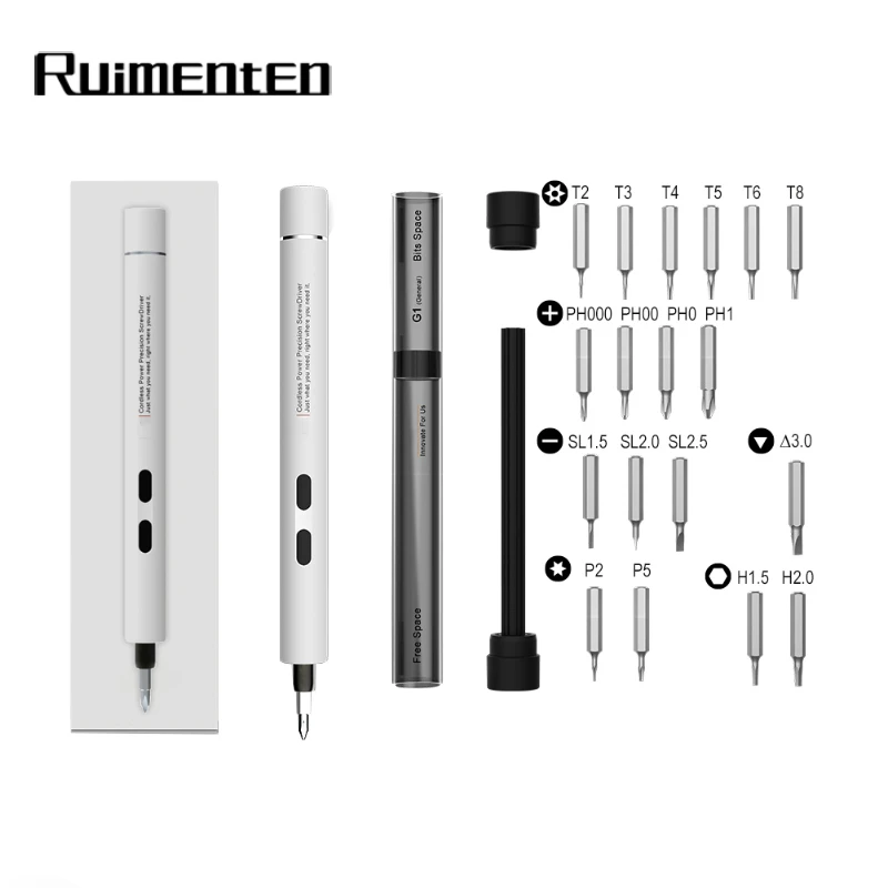 

Mini Precision Electric Screwdriver Kit Portable Cordless Power Screwdriver For Laptop PC Cell Phone Small Devices Repair Tools