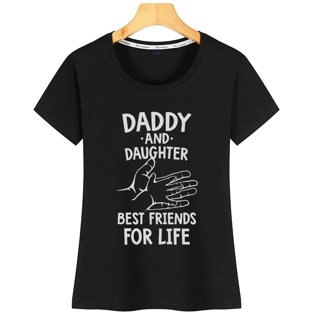 Футболка женская с забавным винтажным принтом папа и дочь|Футболки| |