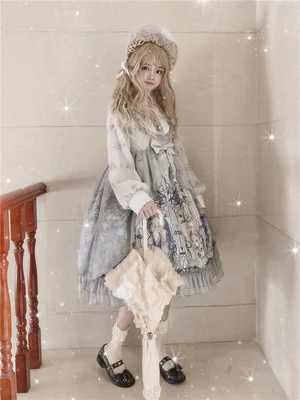 Женское винтажное платье с длинным рукавом элегантное кружевное в готическом