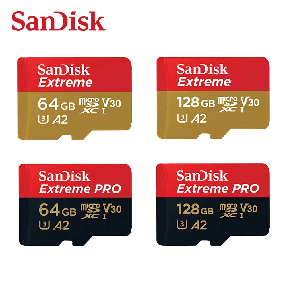 SanDisk Extreme Pro карта памяти Micro sd класс 10 V30 U3 A2 128 ГБ до 160|Карты памяти| |
