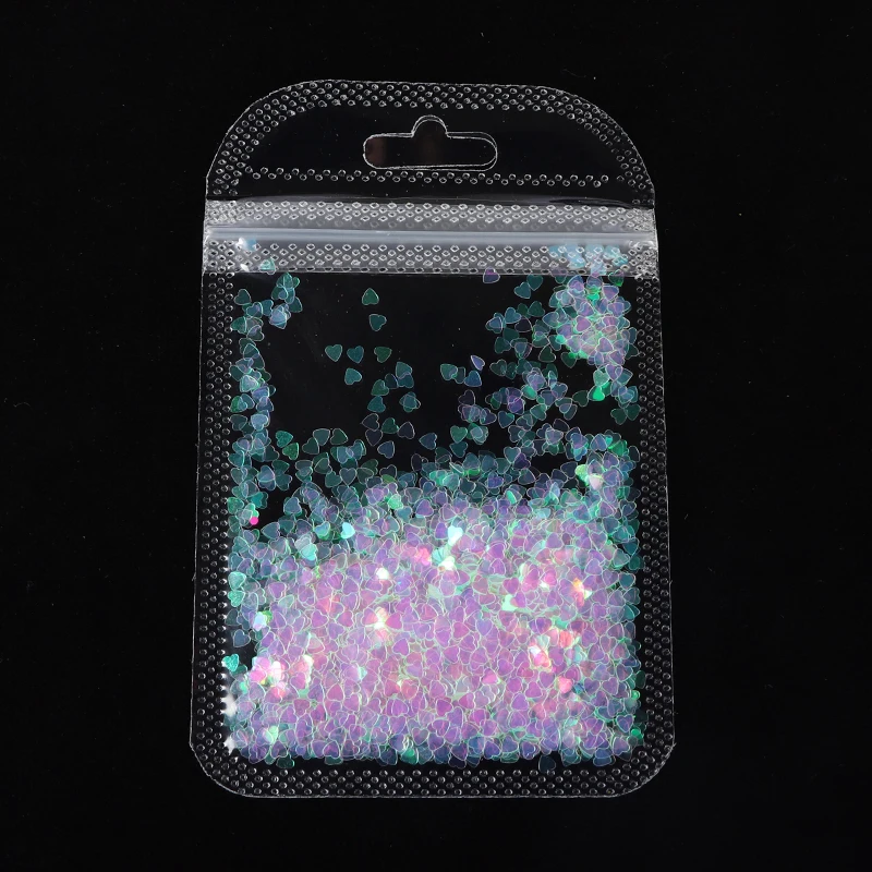 

Holographic Sweet Love Heart Nail Glitter Flakes Shining Sequin For Nail Art Paillette Manicure 3D DIY Nail Art Decorations