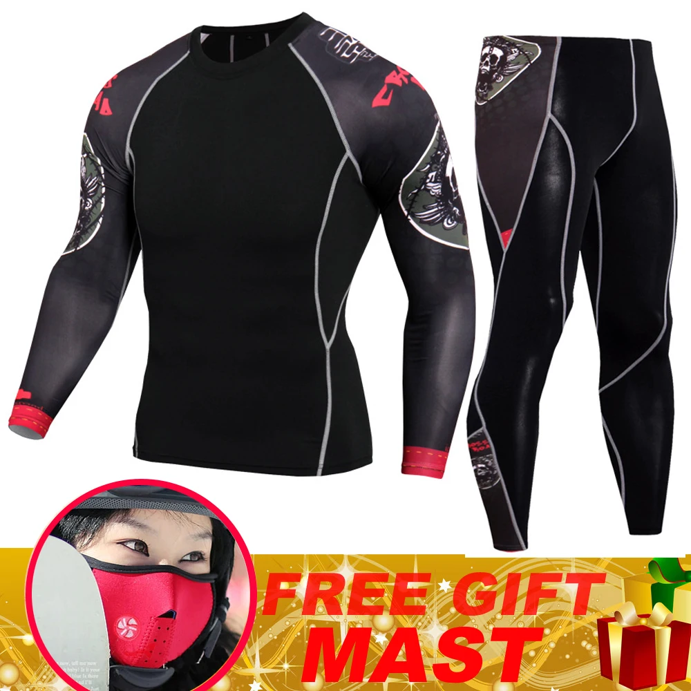 Мужское флисовое термобелье для спорта на открытом воздухе и мотоцикла теплая