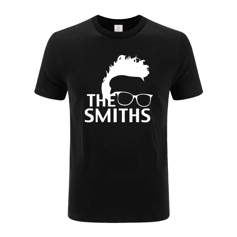 Хлопковая футболка The Smiths Винтажная в стиле ретро с принтом Моррисси 80 короткими