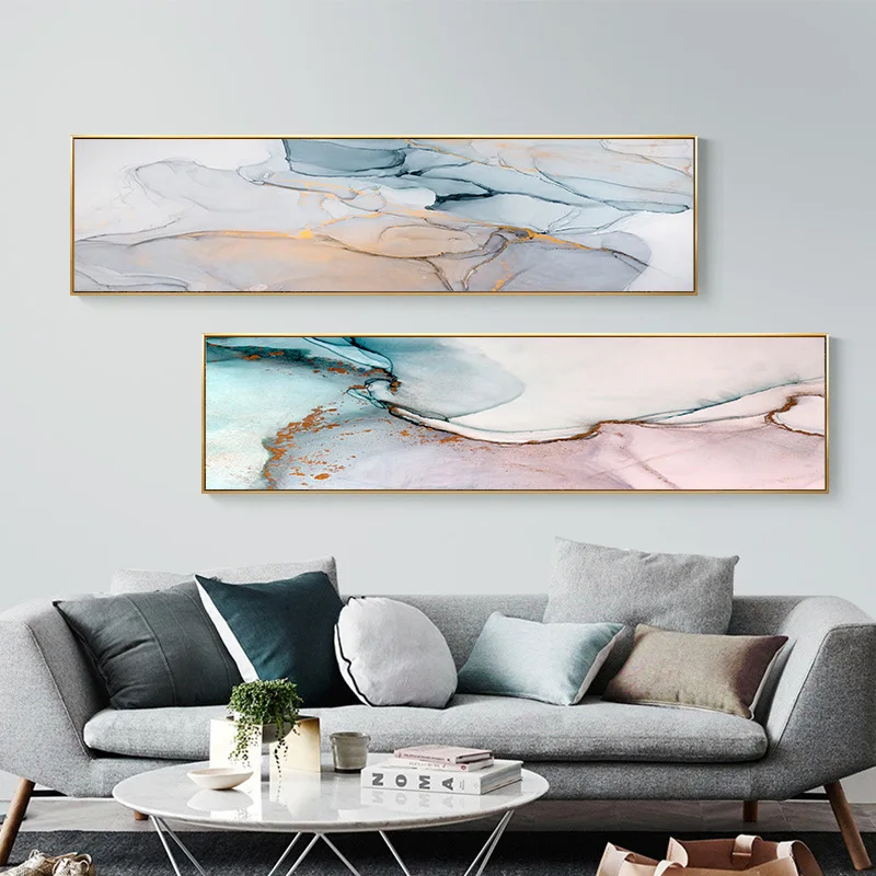 

Акварельные чернила абстрактный Квадро зыбучий песок зеленый камень современная нордическая декоративная картина холст настенный художе...