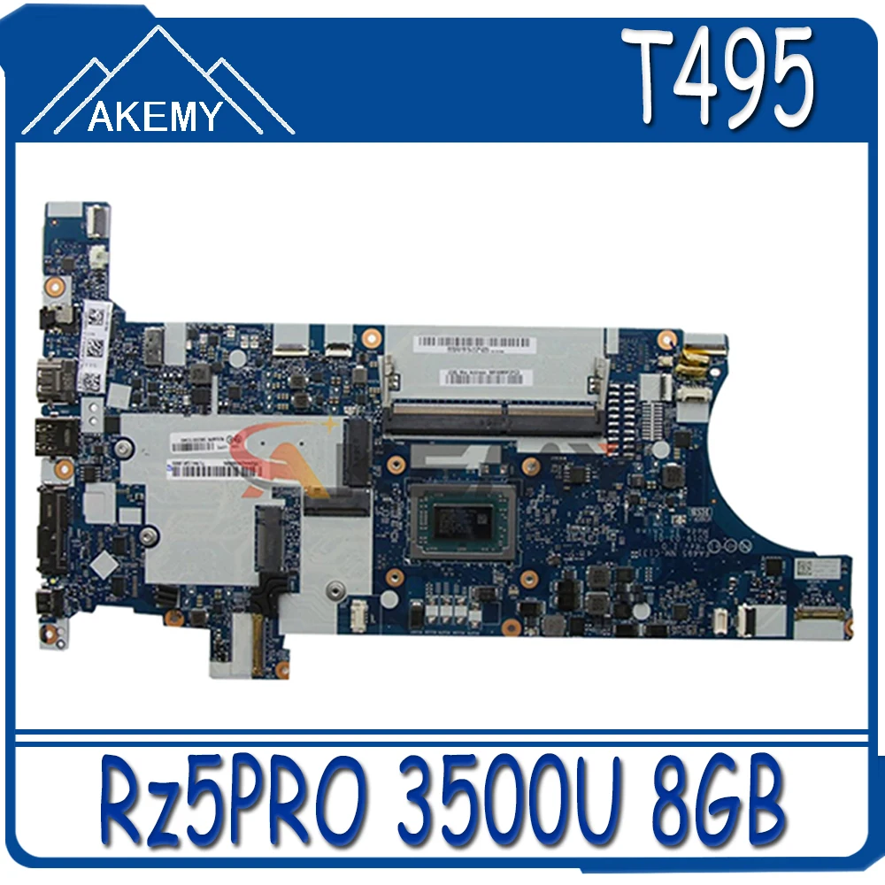

Akemy For Lenovo ThinkPad T495 Notebook Motherboard FA495 NM-C131 CPU Rz5PRO 3500U RAM 8GB Tested testing FRU 02DM035 02DM034