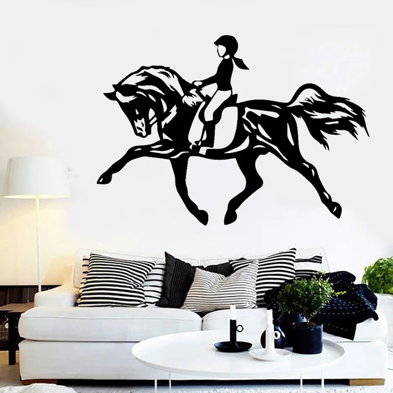 

Творческий стикер на стену лошадь конь виниловые наклейки в виде Фотообоев c переводными картинками Верховая езда обои В рыцарском стиле ис...